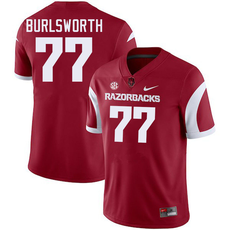 Brandon Burlsworth Arkansas Jersey,Arkansas Razorbacks #77 Brandon Burlsworth Jersey Youth-Cardinal